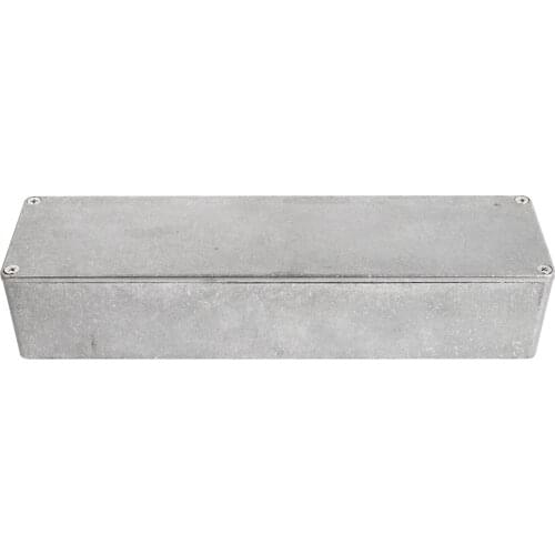 1pc Aluminum Stomp Box Case Guitar Pedal Enclosure Replacement (Silver)