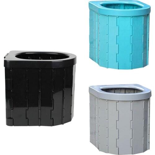 1pc Portable Car Folding Toilet Energency Toilet Mobile For Outdoor Camping Hiking Self-driving Sightseeing Boating Traffic Jams