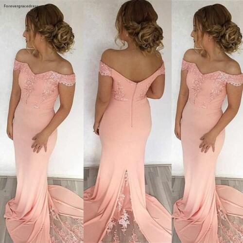 2019 New Arrival Summer Spring Bridesmaid Dress Pink Garden Formal Wedding Party Guest Maid of Honor Gown Plus Size Custom Made