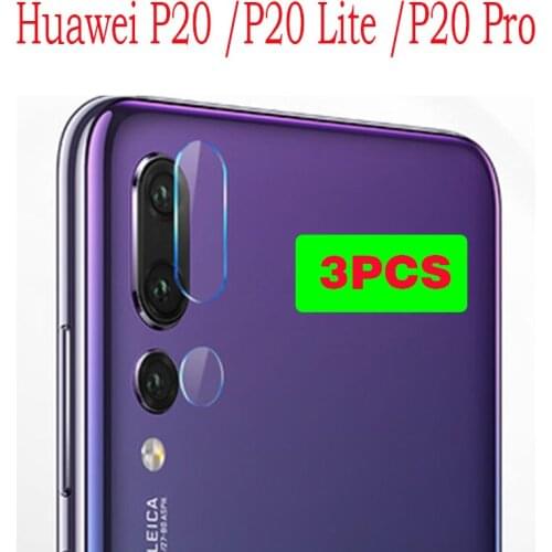 3PCS 3D Back Camera Lens Clear Screen Protector For Huawei P20 Protective Film Tempered Glass For Huawei P20 Lite P20 Pro