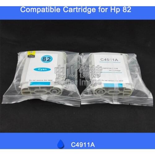 INK WAY 3PCS of ink cartridge for HP82 C4911A Cyan