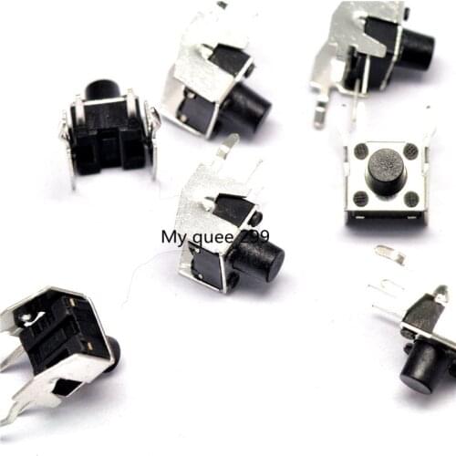 50Pcs DIP 6*6*7mm Tactile Tact Push Button Micro Switch Momentary Vertical Push