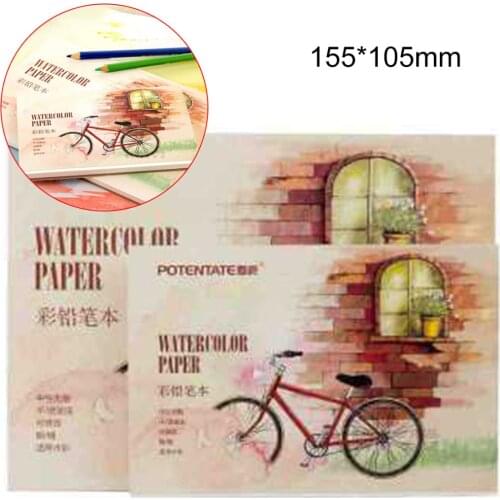 New 12 Sheets Paper Sketchbook Drawing Sketchbook Travel Handbook Stationery Art Supplies