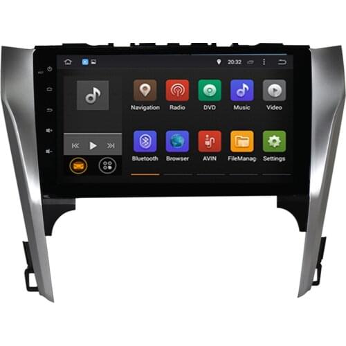 Octa Core HDwith BT Radio Wifi 3/4G Car Stereo Screen Radio Android 9.0 Car GPS For Toyota Camry/AURION 2012-2014(Middle East)