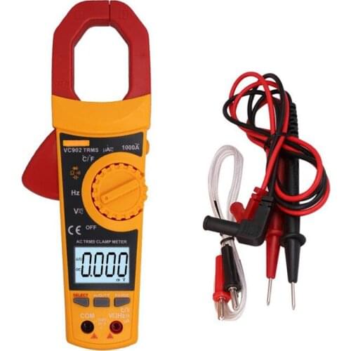 VC902 6000 Counts AC DC Digital Clamp Meter High Precision Multimeter Auto Range Current Volt Voltage Ohmmeter Tester Tool