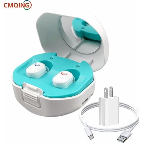 Digital Hearing Aids Rechargeable Digital Hearing Aid With Charging Case Audifonos Hearing Device Hearing Amplifier for Elderly