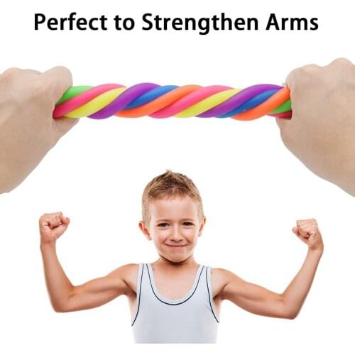 ChildrenS Adult Funny Toys 6 Pcs/Set Colorful Relieve Stress Stretchy String Sensory Toys Good For Kids To Relieve Stress