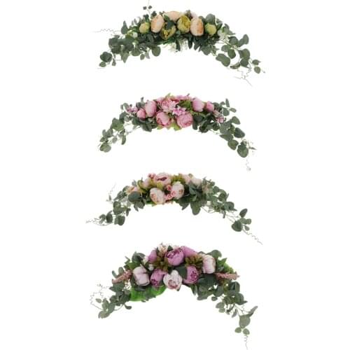 European Simulation Door Lintel Wreath Garland Wedding Party Decor Supplies