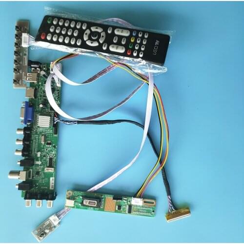 Kit For LTN141W1-L02 1280X800 TV VGA USB AV remote DVB-C DVB-T Panel Controller board 14.1" 1 CCFL LCD 30pin Digital HDMI