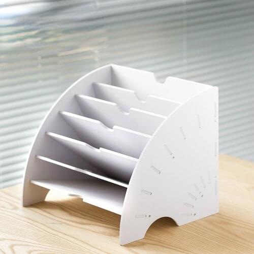 Zq Creative File Rack Classification Rack Office Desk Surface Panel Storage Rack Multi-Layer Storage Box Storage Rack