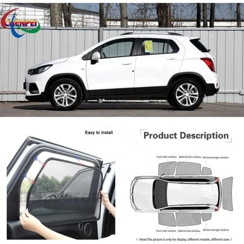 For Chevrolet Trax 2013-2019 Car Full Side Windows Magnetic Sun Shade UV Protection Ray Blocking Mesh Visor Car Accessories