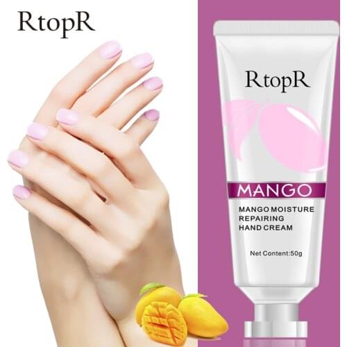 RtopR Mango Hand Mask Whitening Hand Cream Exfoliating Calluses Filming Anti-Aging Serum Bright Moisturize Nourishing Hands Care