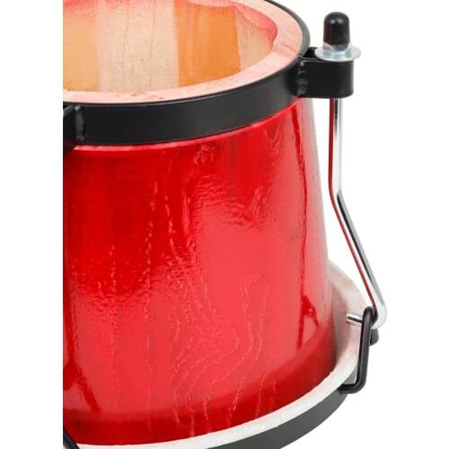 Mini Bongo Drum Solid Wood Goatskin Drumhead for School Drummer Lovers Toys