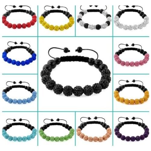 Dr3or mixed multicolor micro pave CZ Disco Ball Beads mix white Bracelet fashion Gift for crystal crystal