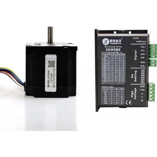 Freeshipping Leadshine Stepper Servo Driver kit 573S20-LS 2.0NM Engine Driver 3 Phase Motor with 3DM580 Driver