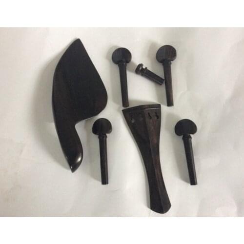 NEW Nice 4/4 Violin Fittings natural ebony