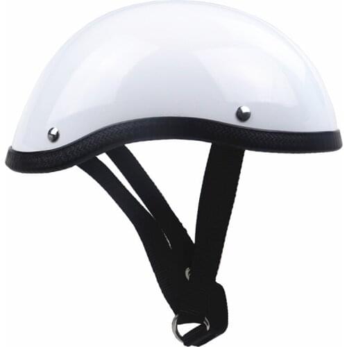 Genuine TT&CO Style Half Face Motorcycle Helmet Cap Style Light Weight Open Face Helmet Fiberglass Shell 3 Color Available