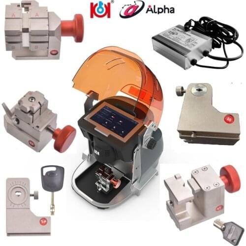 Full 5 Clamps Auto Locksmith Tool Alpha CNC Automatic Key Cutting Machine More Accurate Than Miracle A9 Laser Key Maker