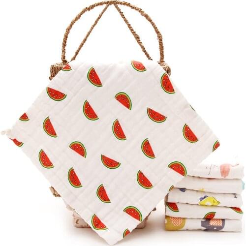 Happyflute Cloth Washcloth Face Towels 6layers Cotton Square Muslin Wipe