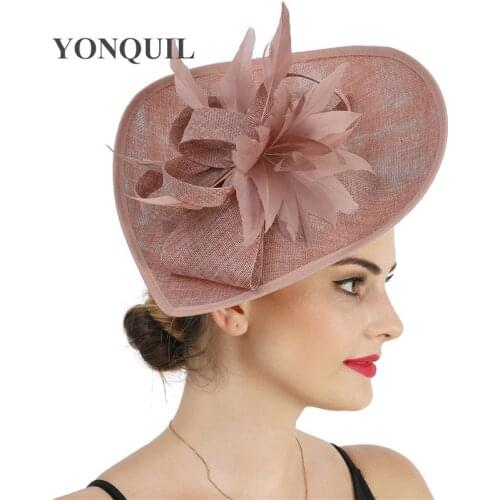 Women Bride Wedding Millinery Cap Fashion New Fascinator Hat Hair Clip Bride Mesh Headpiece Party Big Headpiece Hair Accessory