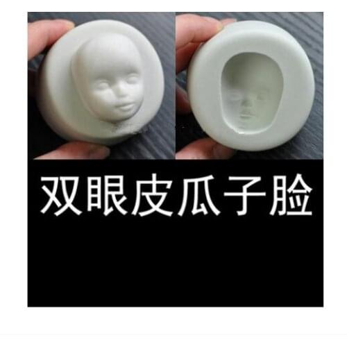 Baby face modelling silicon soap mold baby head fondant Cake decoration mold High-quality Handmade soap mold NO.:SO405