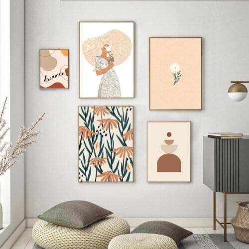 Nordic Abstract Geometry Painting Matisse Flower Little Daisy Canvas Art Prints Modern Living Room Minimalist Picture Wall Decor