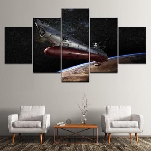 Star Blazersthe Bolar War Wall Art Picture Home Decor Living Room Canvas Print Wall Picture Painting Canvas Modular Artwork
