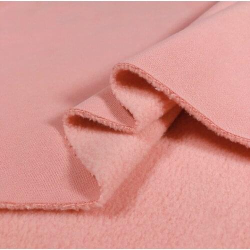 Wide 71" Winter Plush Thick Australian Fleece Fabric for Sweater Knitted Cotton School Uniform Sportswear Pants Solid Material