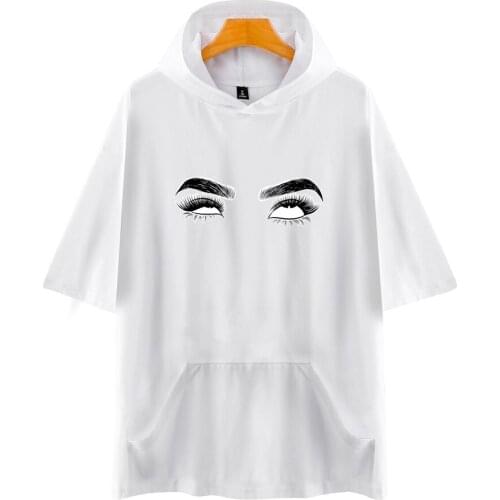 WAWNI Liza Koshy Short-Sleeved Hoodie Sweatshirt Loose Volleyball Harajuku Fashion Polyester Plus Cotton Hoodie Cosplay Hot 2021