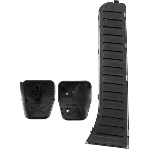 Fuel Petrol Clutch Fuel Brake Braking Pad Foot Pedals Rest Plate Set