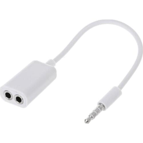 High Quality Headphone Adapter Car-styling 3.5mm Male AUX Jack Splits Dual 3.5mm Female Headphone Audio Adapter Car Cable