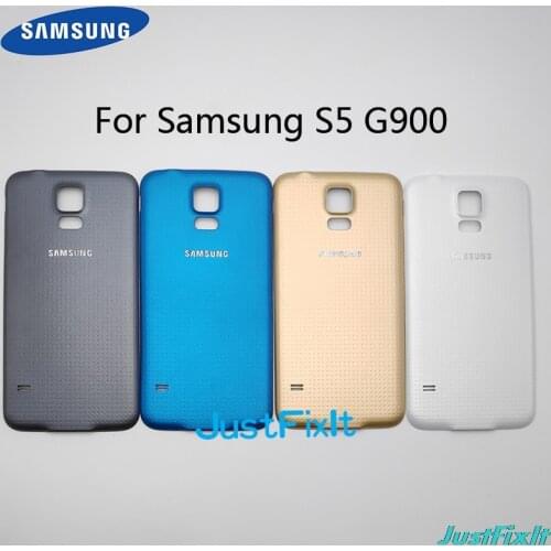 For SAMSUNG Galaxy S5 G900F G900A G900P S5 MINI G800 G800F Back Battery Cover Door Rear Glass Housing Case Replace Battery Cover