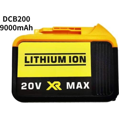 20v 9.0Ah XR Replacement Battery Pack for Dewalt Cordless Tools Extended Capacity Rechargeable Battery DCB200 DCB203 DCB206