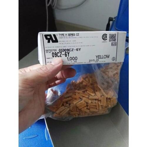 09CZ-6Y yellow color JST Connectors terminals housings 100% new and original parts (G)09CZ-6Y