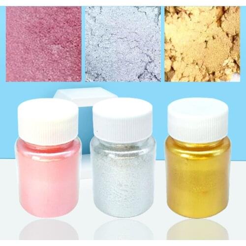 15g Edible Gold Powder Mousse Cake Fondant Macaron Chocolate Decoration Glitter Powder Silver Pearl Powder Baking Color Dust