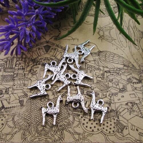 45pcs 12*16mm Antique Silver mini Grass Mud Horse charms Pendant for DIY bracelet necklace jewelry findings