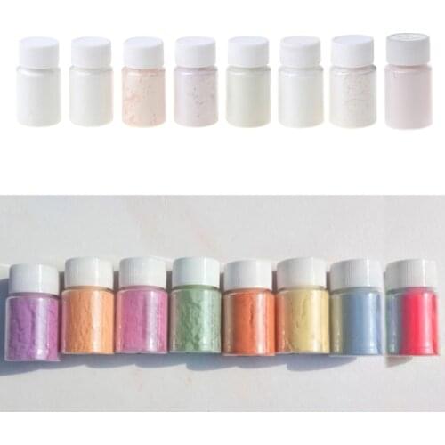 8 Color Sunlight Reactive Pigment Kit UV Color Change Pigment Powder Exposed to Sunlight or UV Light Colorant Art Crafts
