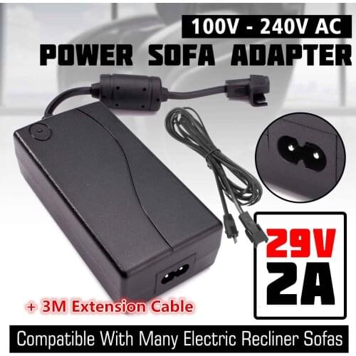 29V 2A AC/DC 2PIN Electric Recliner Sofa Chair Adapter Transformer Power Supply