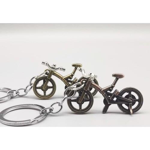Mountain Motorcycle Pendants Key Chain creative model Car Key Holder color metal Bag Charm Accessories 3D Keychain