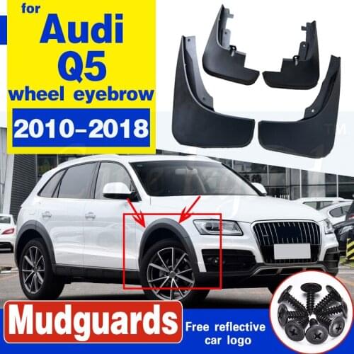 For Audi Q5 band wheel eyebrow 2010-2018 Mudguards mud flaps Car Fenders splash guards Mudflaps Soft plastic auto accessories