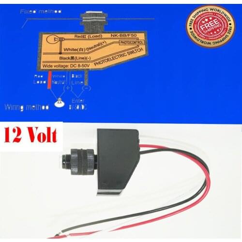 12V 120V 220V Photocell Photo Cell Kit Outdoor Dusk till Dawn Sensor Switch for Lighting