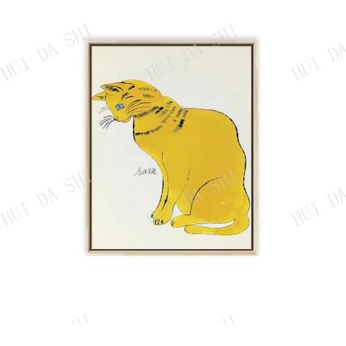 Yellow Cat Sam - Andy Warhol Art Print, Pop Art, Pop Art Print, Andy Warhol Poster, Contemporary Art