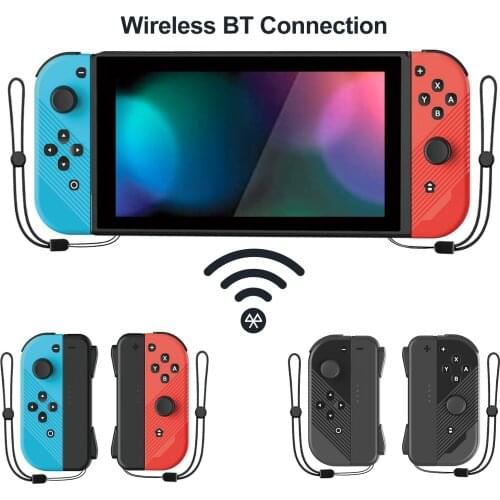 NEW 1 Pair Left & Right Gaming Joysticks Game Controller Handle Compatible With Switch Console for Adult Kids Boy Black/Blue red