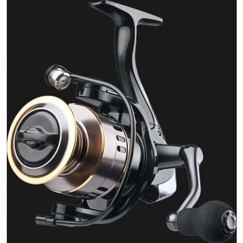 LINNHUE All Metal Fishing Reel HE1000-7000 Saltwater Spinning Reel High Speed 5.2:1 Max Drag 10kg Reel Fishing Tackle