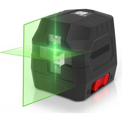Laser Level Green 2 Lines Self-leveling Laser Leveler Vertical Horizontal Cross Laser Green Beam Line Measuring Instrument