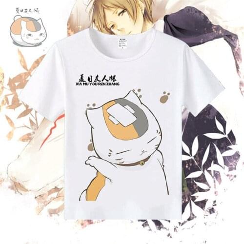 Summer casual Women T-shirts Streetwear cartoon natsume yuujinchou print Tshirt Korean Style Tops Harajuku short sleeve t shirt