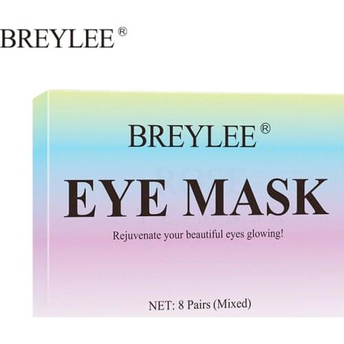 BREYLEE Eye Mask Vitamin C Hyaluronic Acid Moisturizing Eye Essence Anti-aging Firming Remove Dark Circles Eye Skin Care TSLM1