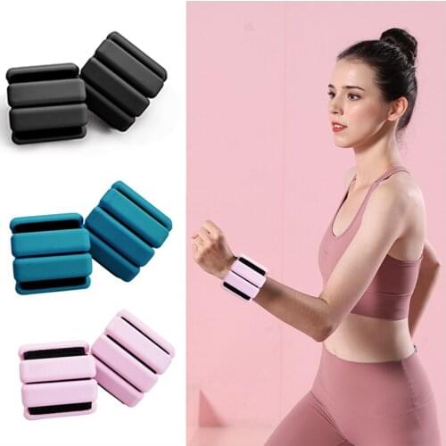 2pcs Sandbags Wrist Weight-bearing Bracer Sport Equipment Can Wear on Arms and Legs In Fitness Running Dancing Shaping Muscle