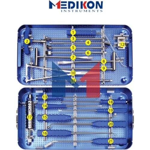 New German TLIF PEEK Cage Instruments Set spine spinal orthopedic lumber cervical surgery Cage Holding Forceps Bone Reamer set