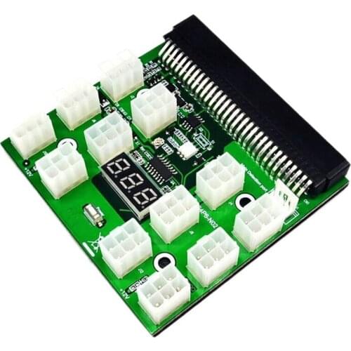 12 Port 6 Pin Power Adapter Board Image Card Server 6P Power Conversion Board for a Variety of Server Power Supplies